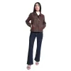 Winged Frills Leathher Jacket sold by Myra Bag