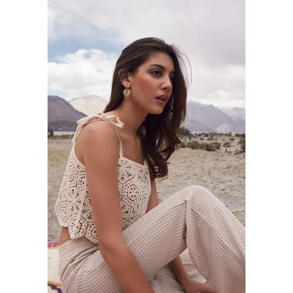 GOLDEN FERNS EARRING sold by Myra Bag product image thumbnail 3