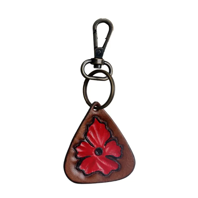 Crimson Flower Keychain sold by Myra Bag