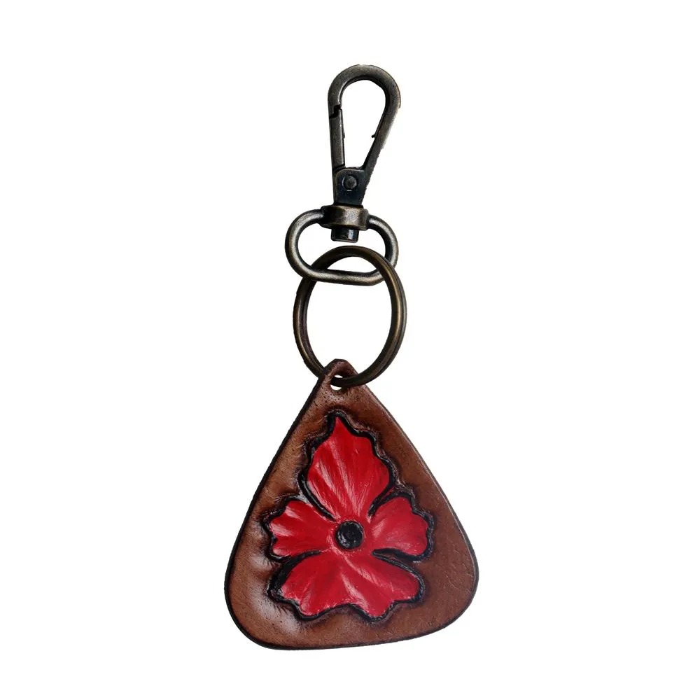 Crimson Flower Keychain sold by Myra Bag