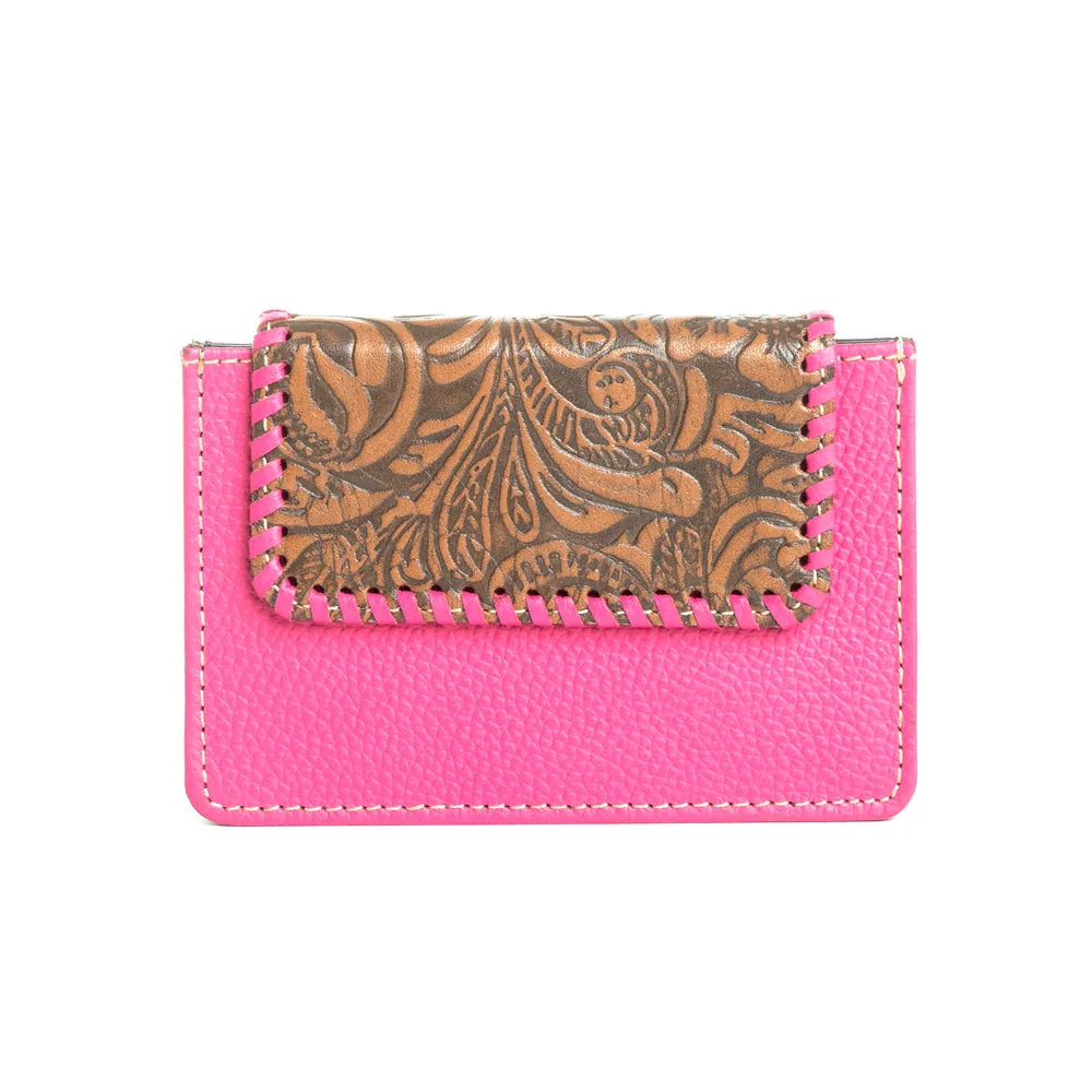 Brite Canyon Credit Card Holder in Pink sold by Myra Bag