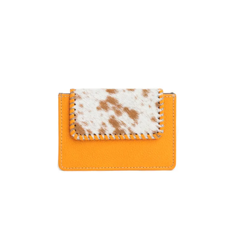 Brite Canyon Credit Card Holder in Orange made by Myra Bag