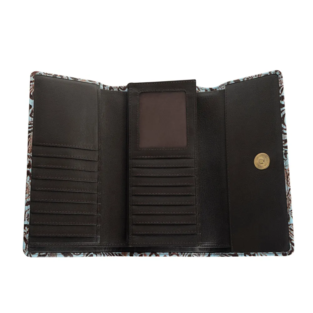 Vista Sonora Wallet in Turquoise sold by Myra Bag product image thumbnail 4