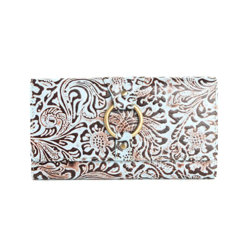 Vista Sonora Wallet in Turquoise sold by Myra Bag