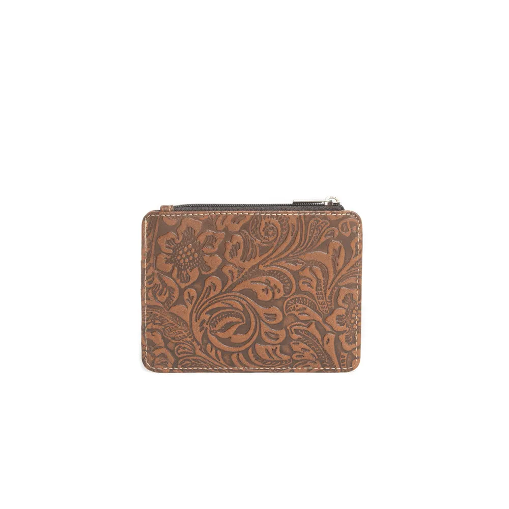 Wonder Trail Credit Card Wallet in Caramel sold by Myra Bag product image thumbnail 3