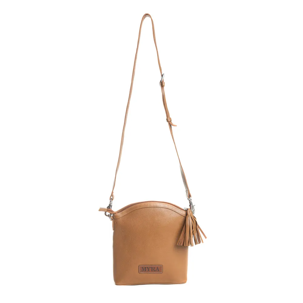 Wild Spirit Crossbody Bag in Brown & White sold by Myra Bag product image thumbnail 3