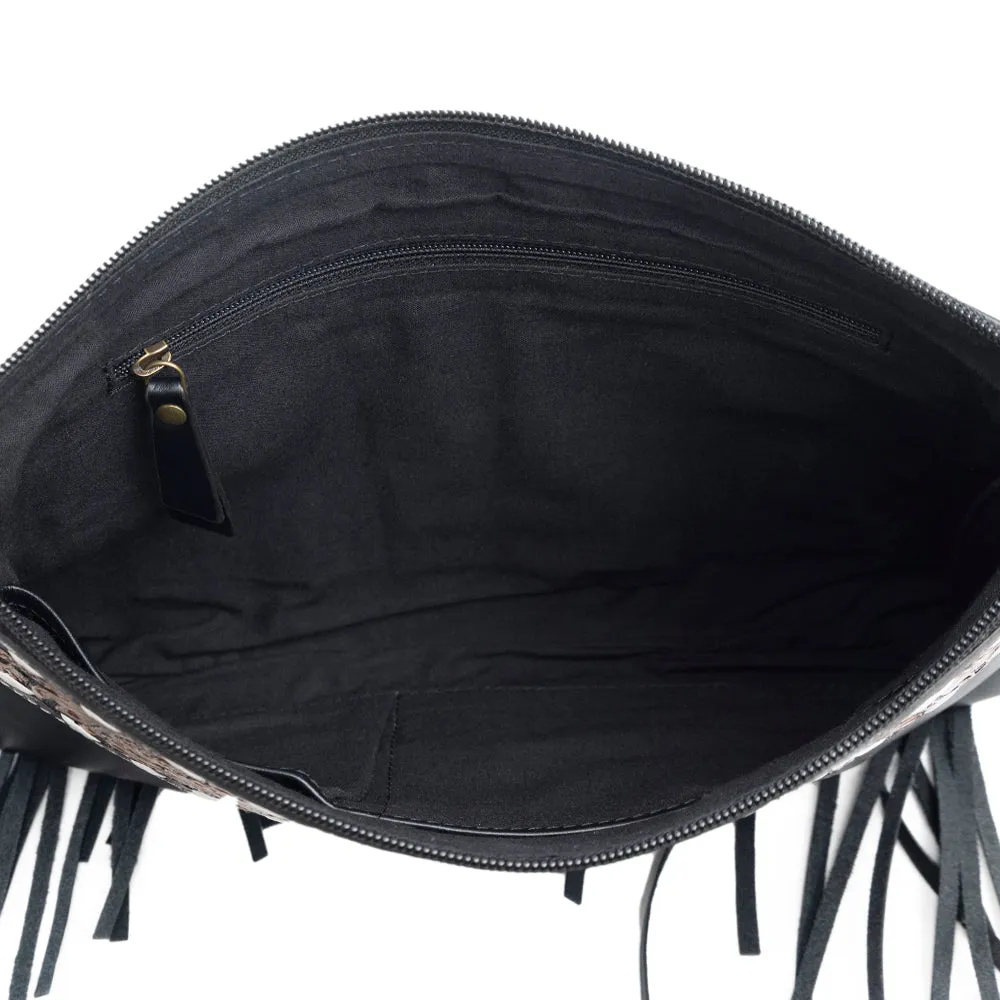 Chaparral Ridge Hand-Tooled Bag in coal sold by Myra Bag product image thumbnail 5