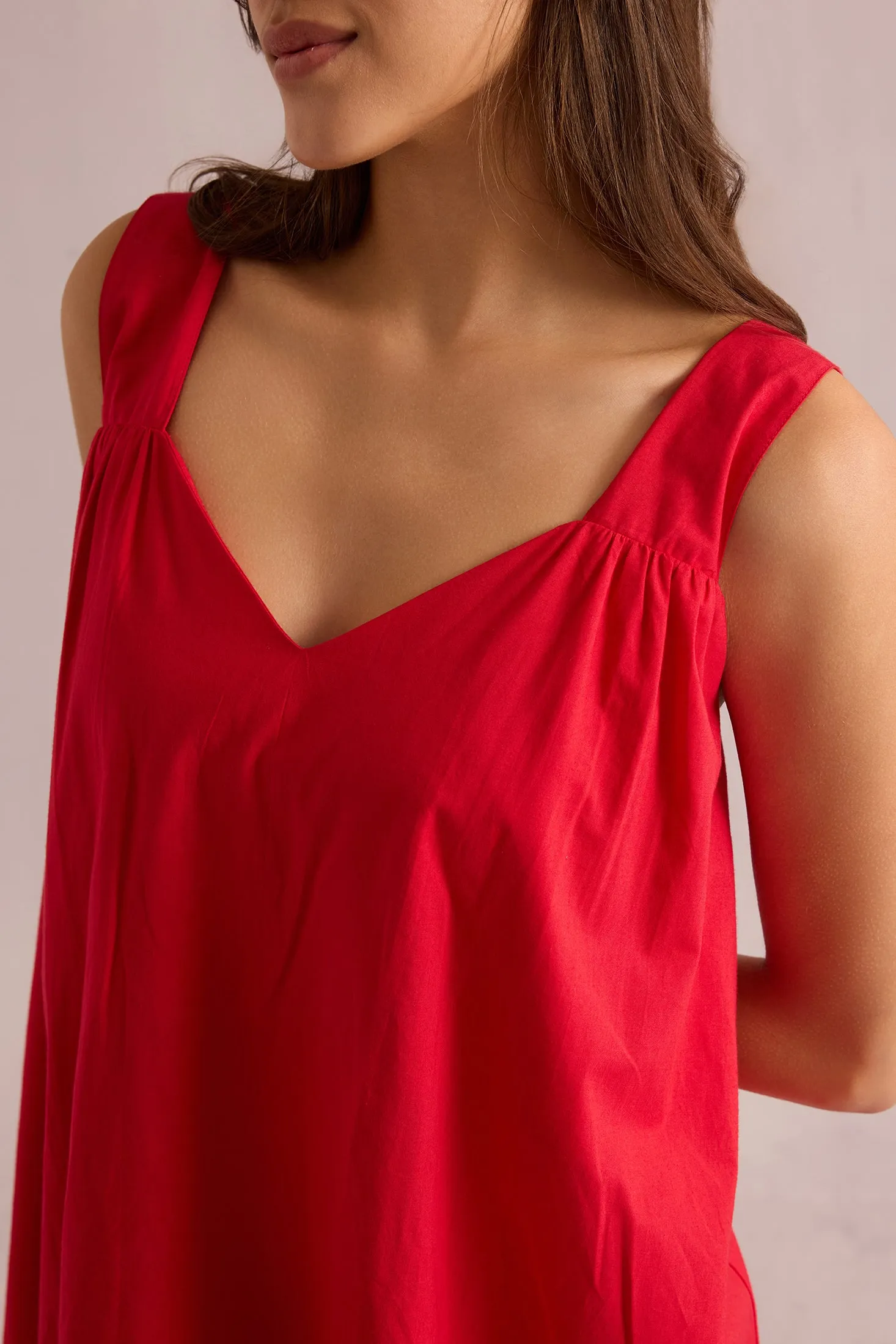 Glowing Diana Sundress In Red sold by Myra Bag product image thumbnail 4