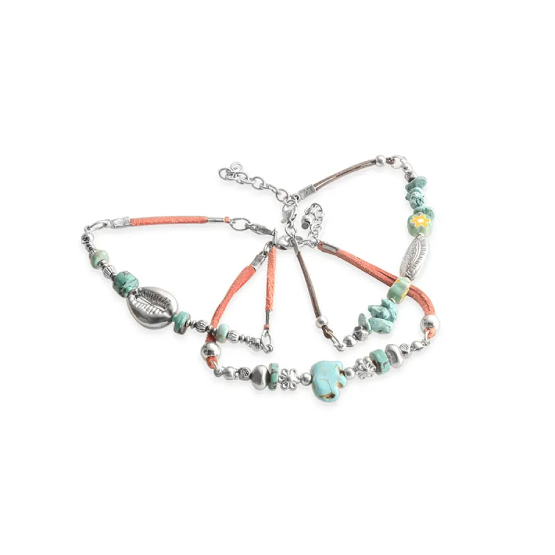 Treasures Large & Small Bracelet Trio sold by Myra Bag