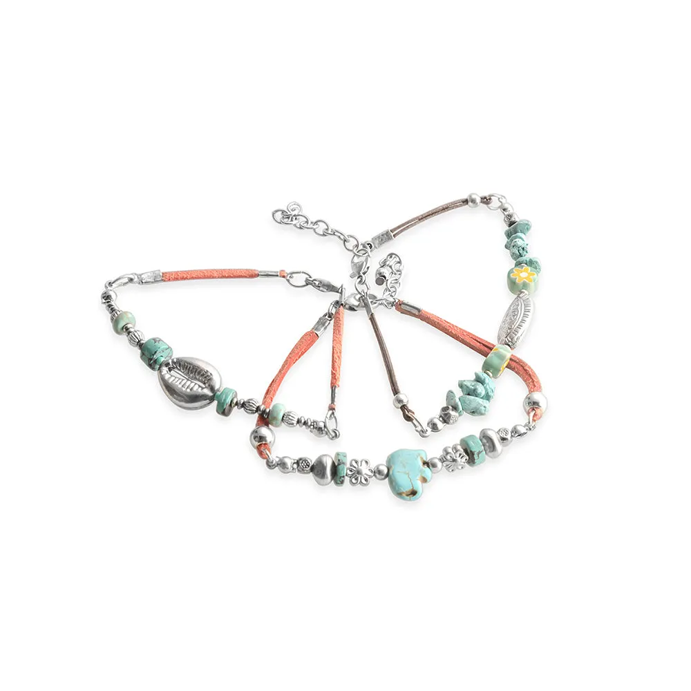 Treasures Large & Small Bracelet Trio sold by Myra Bag