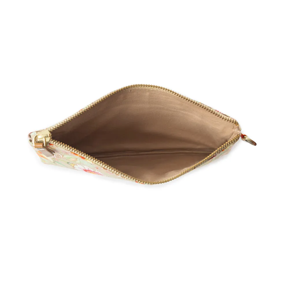 Serentity's Blooms Clutch Bag In Brown sold by Myra Bag product image thumbnail 4