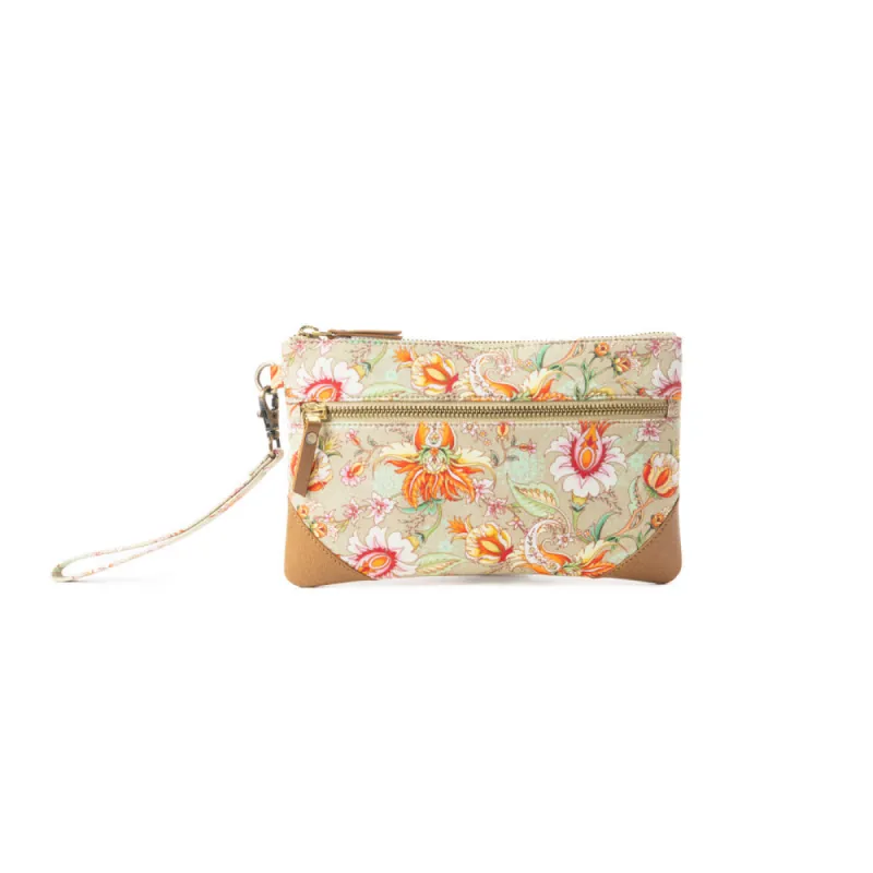 Serentity's Blooms Clutch Bag In Brown sold by Myra Bag