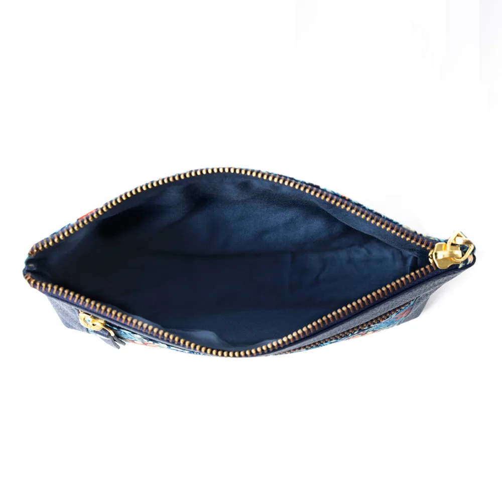 Lovely Garden Walls Clutch Bag In Blue sold by Myra Bag product image thumbnail 4