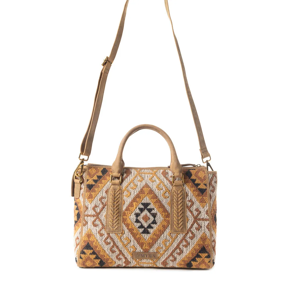 Amber Mesa Concealed Carry Handbag In Beige sold by Myra Bag product image thumbnail 5