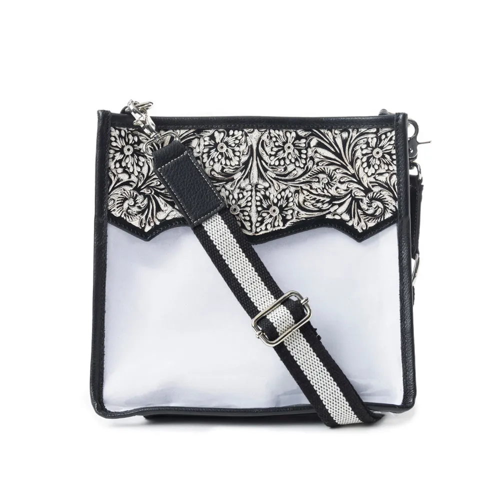 Pearlton Prairie Clear Bag In Black and White sold by Myra Bag product image thumbnail 5