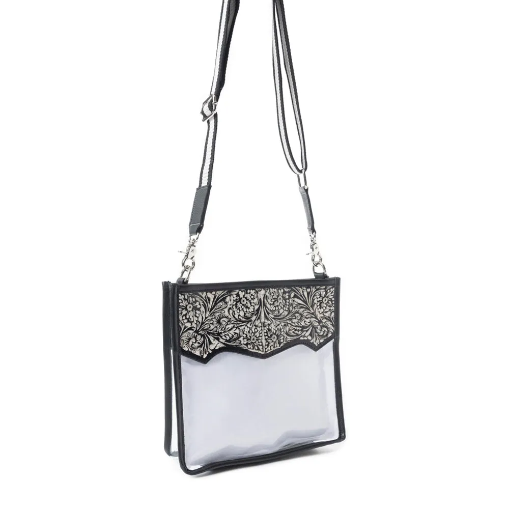 Pearlton Prairie Clear Bag In Black and White sold by Myra Bag product image thumbnail 3