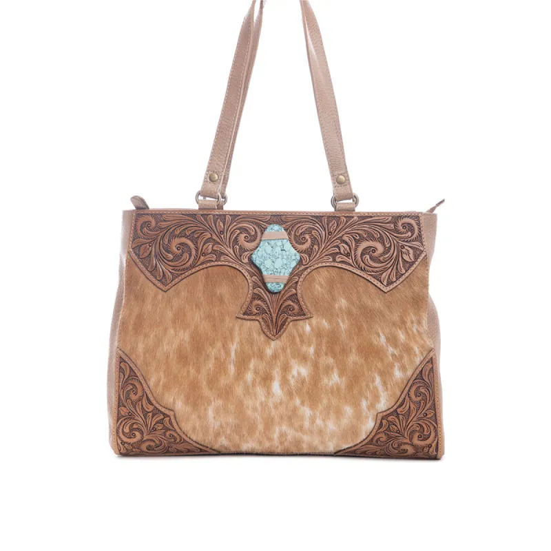 El Dirigir Mesa Hand-Tooled Bag sold by Myra Bag
