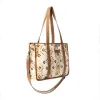 Mesa Flight Tote Bag In Brown & Yellow sold by Myra Bag
