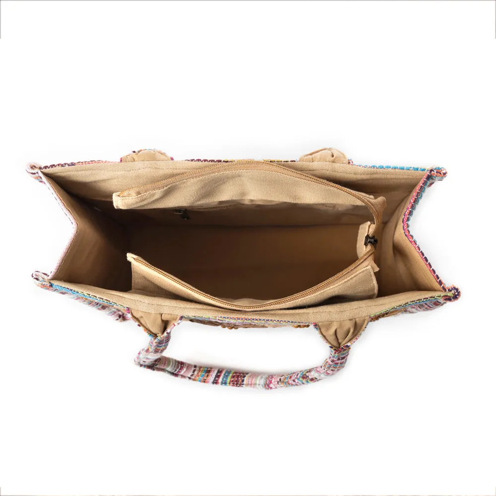 Prairie Sunflower Festival Tote Bag sold by Myra Bag product image thumbnail 4