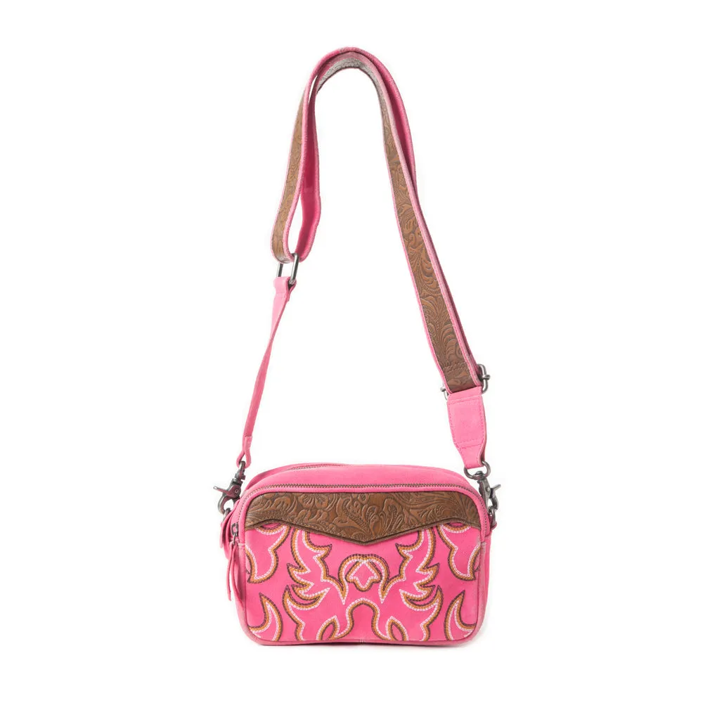 Marla Range Shoulder Bag In Pink sold by Myra Bag product image thumbnail 2