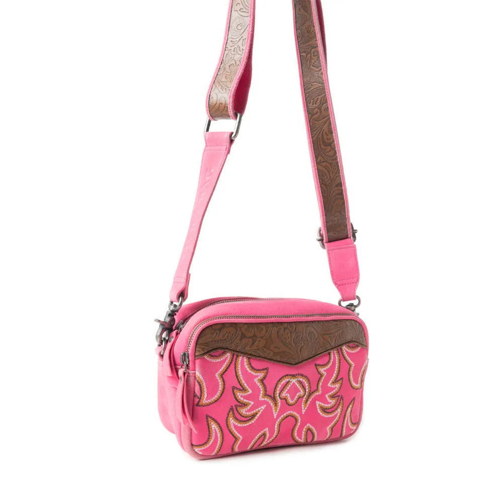 Marla Range Shoulder Bag In Pink sold by Myra Bag product image thumbnail 3