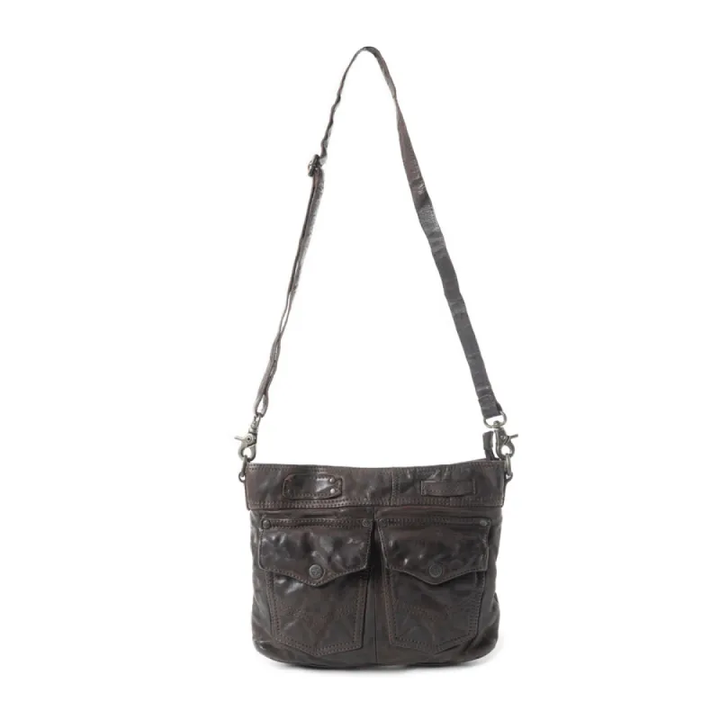 Range Rider Pocket Shoulder Bag In Black sold by Myra Bag