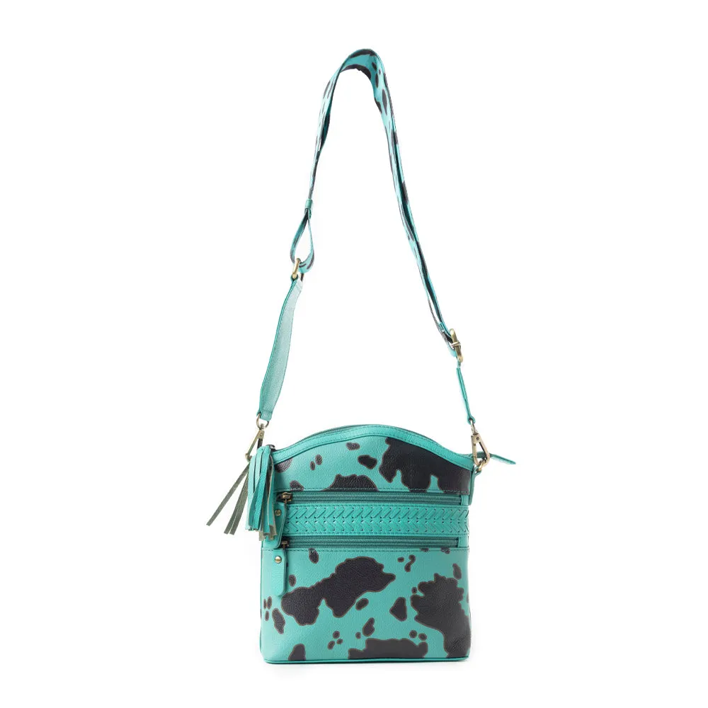 Prairie Sage Spotted Shoulder Bag In Turquoise sold by Myra Bag product image thumbnail 2