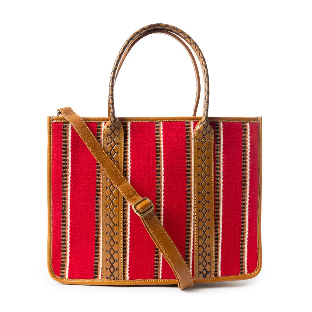 Coachroom Stripes Shoulder Bag In Red sold by Myra Bag