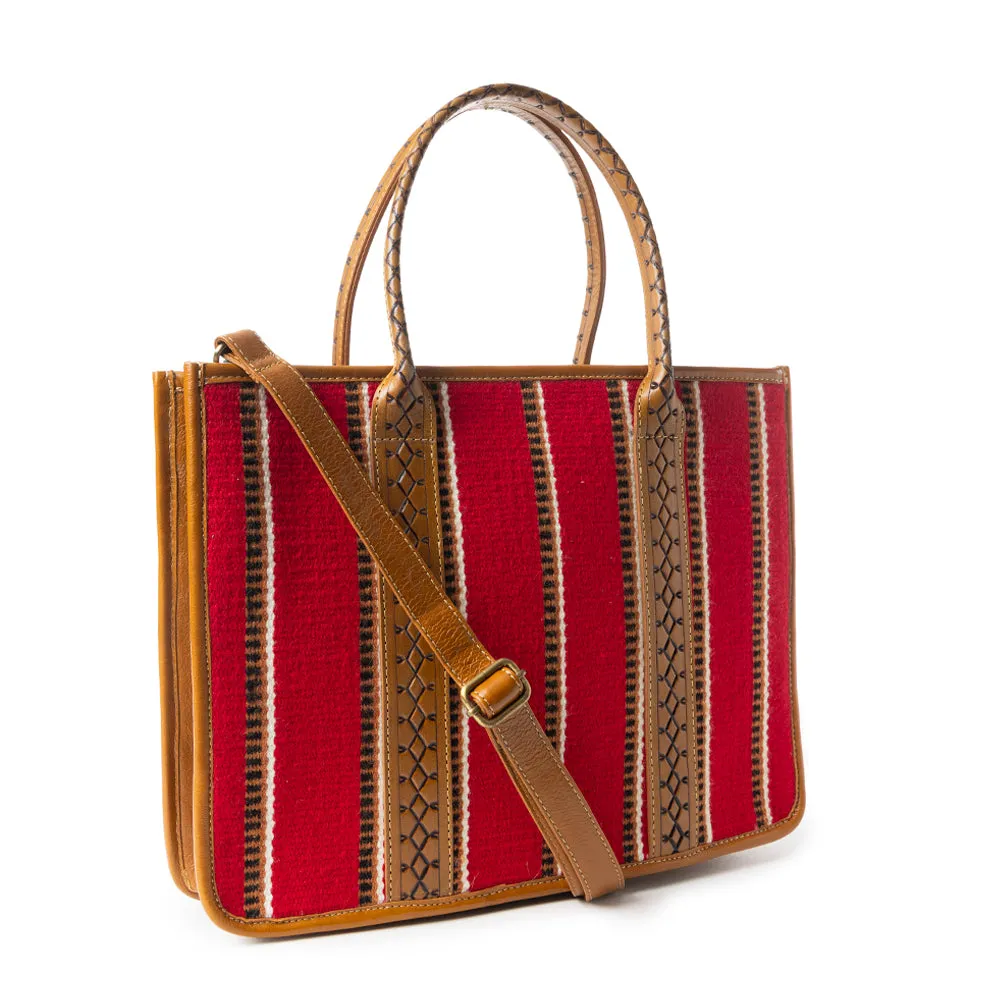 Coachroom Stripes Shoulder Bag In Red sold by Myra Bag product image thumbnail 2