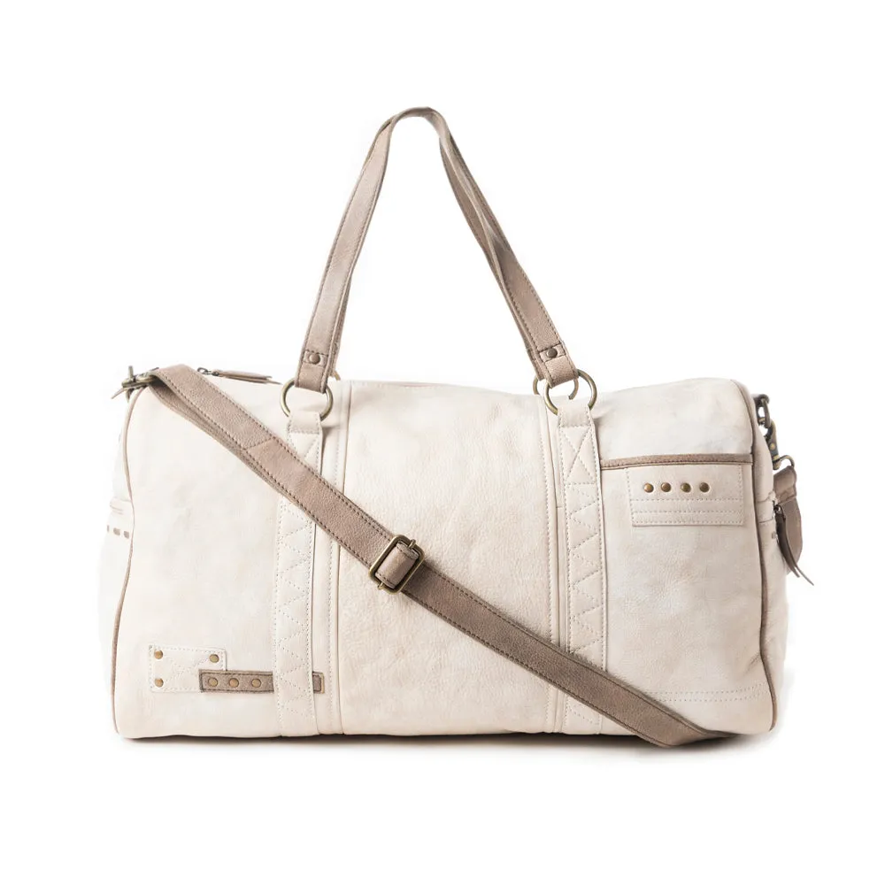 Kellington Ranch Duffel In Off White sold by Myra Bag