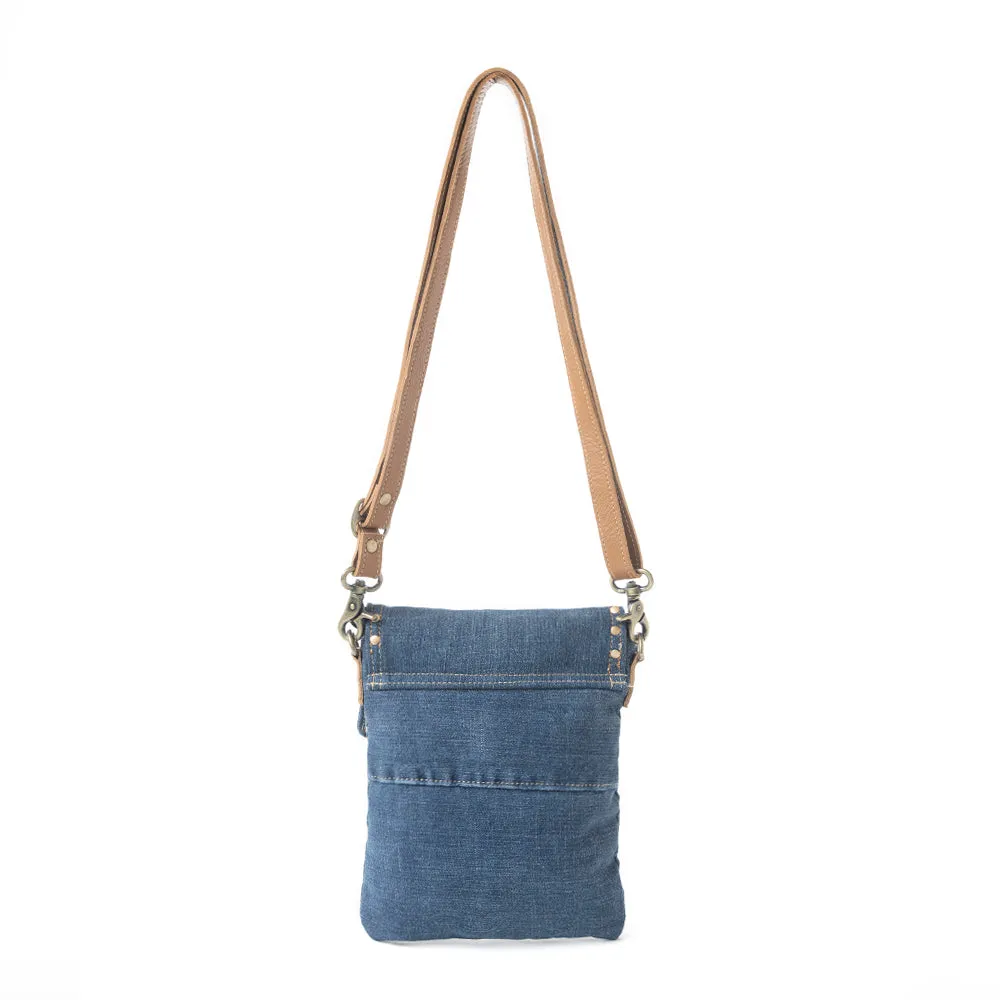 Dahlia Denim Crossbody Bag sold by Myra Bag product image thumbnail 4