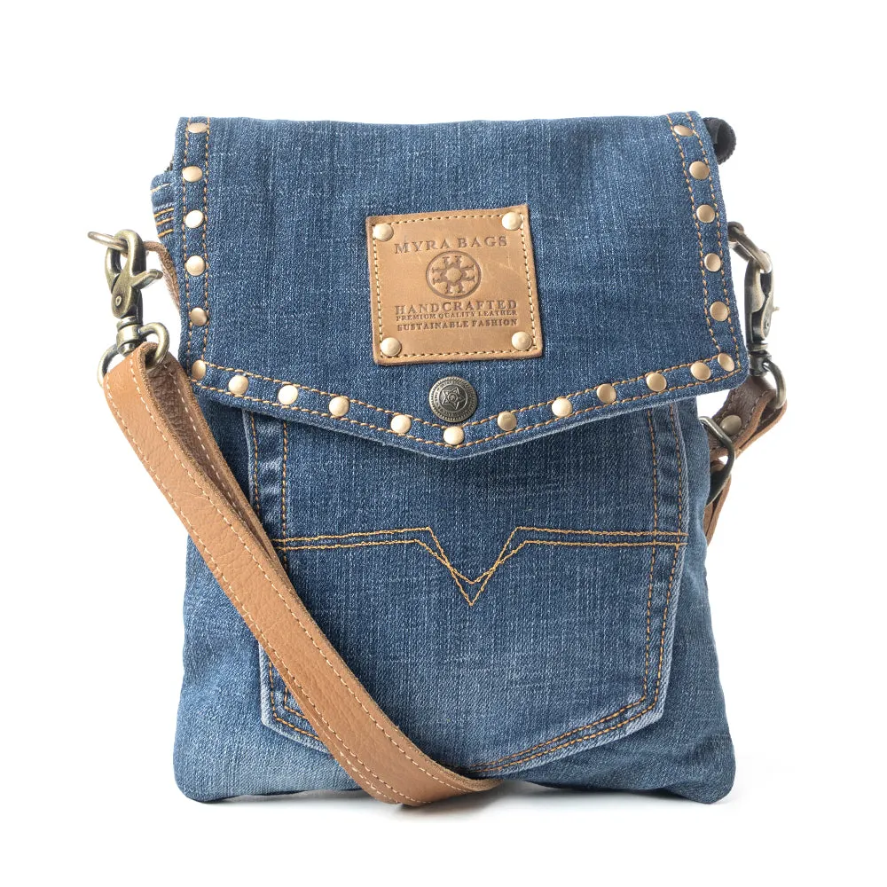 Dahlia Denim Crossbody Bag sold by Myra Bag