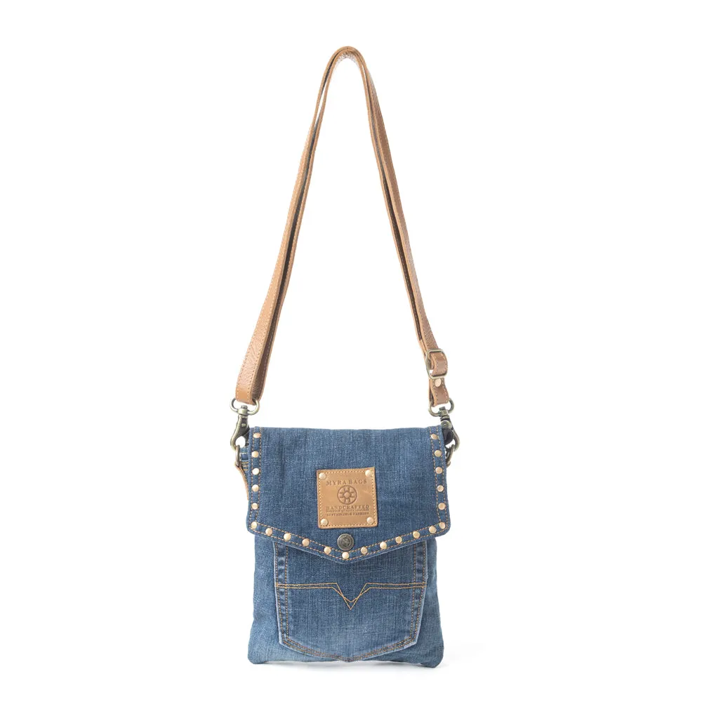Dahlia Denim Crossbody Bag sold by Myra Bag product image thumbnail 2