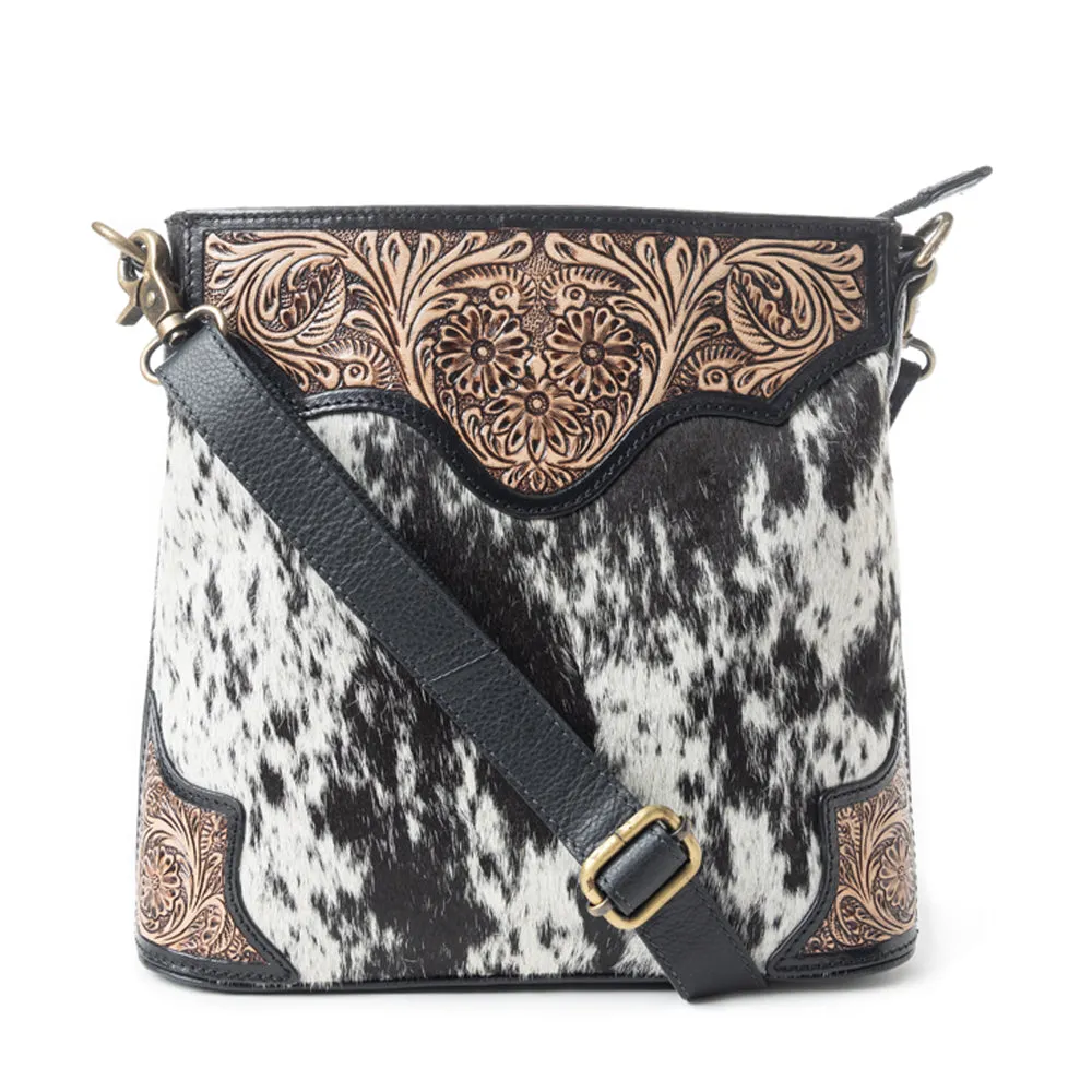 Glorious Rangelands Crossbody Bag In Black And White sold by Myra Bag product image thumbnail 5