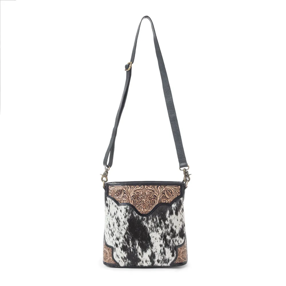 Glorious Rangelands Crossbody Bag In Black And White sold by Myra Bag