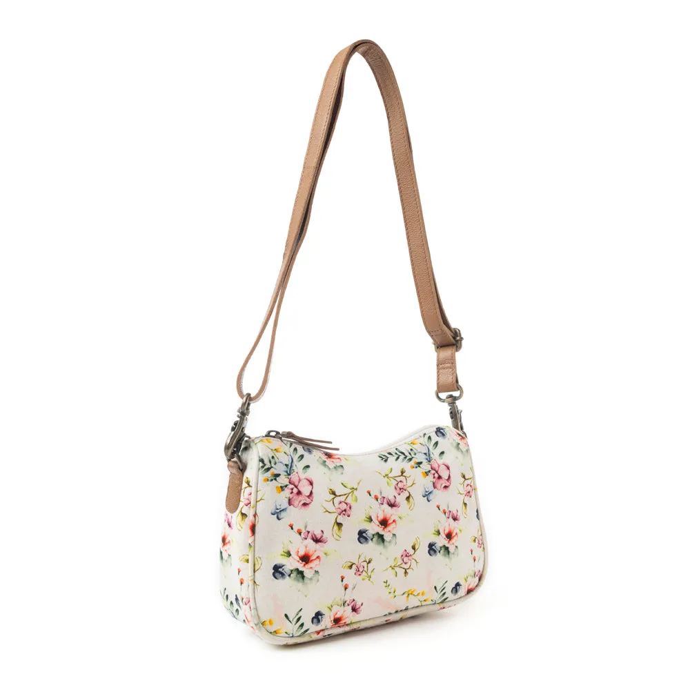 Cottage Rose Crossbody Bag In Off White sold by Myra Bag product image thumbnail 3