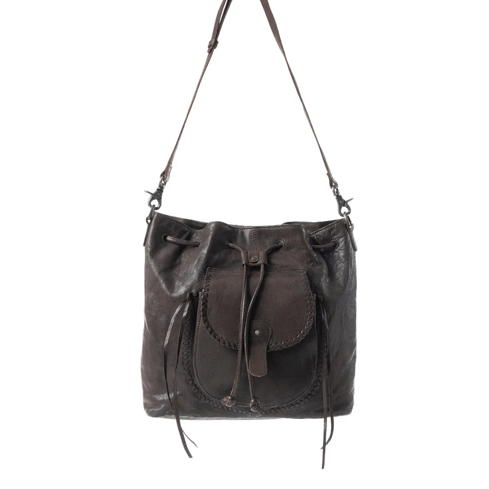 Mika Saddle Bucket Bag In Black sold by Myra Bag product image thumbnail 2