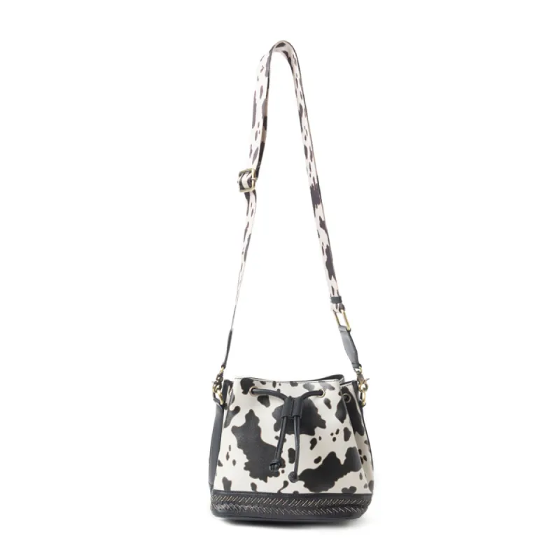 Ranch Holstein Heritage Bucket Bag sold by Myra Bag