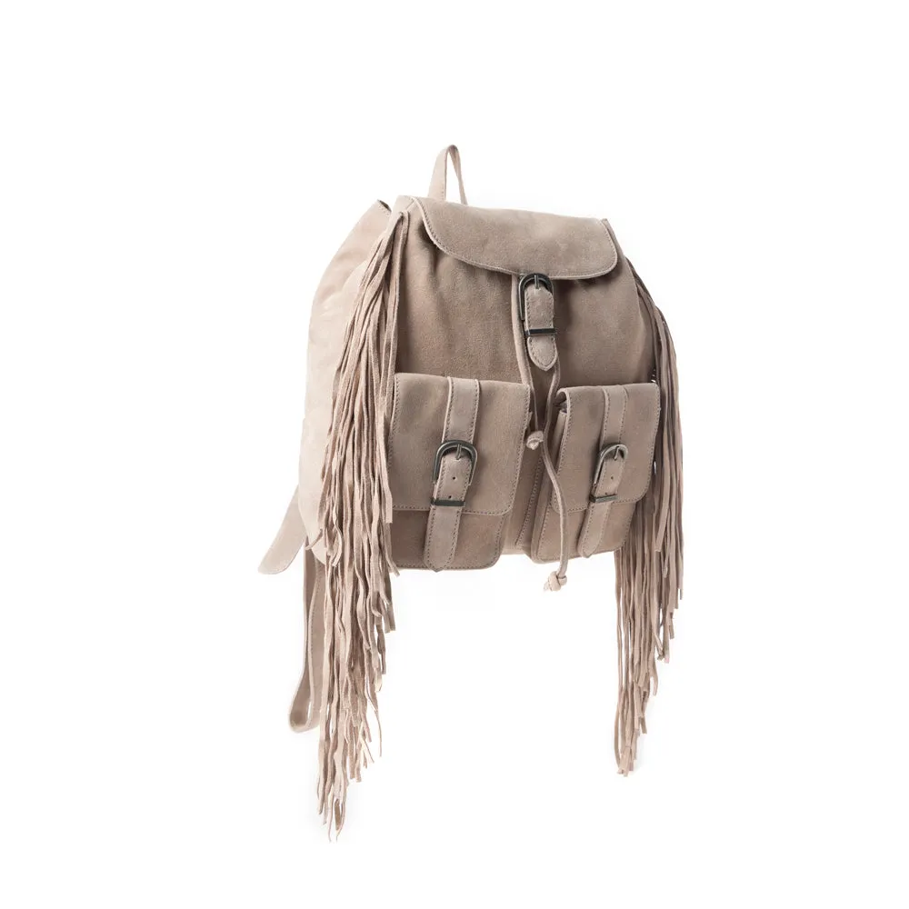 Deluxe Royale Backpack In Beige sold by Myra Bag product image thumbnail 2