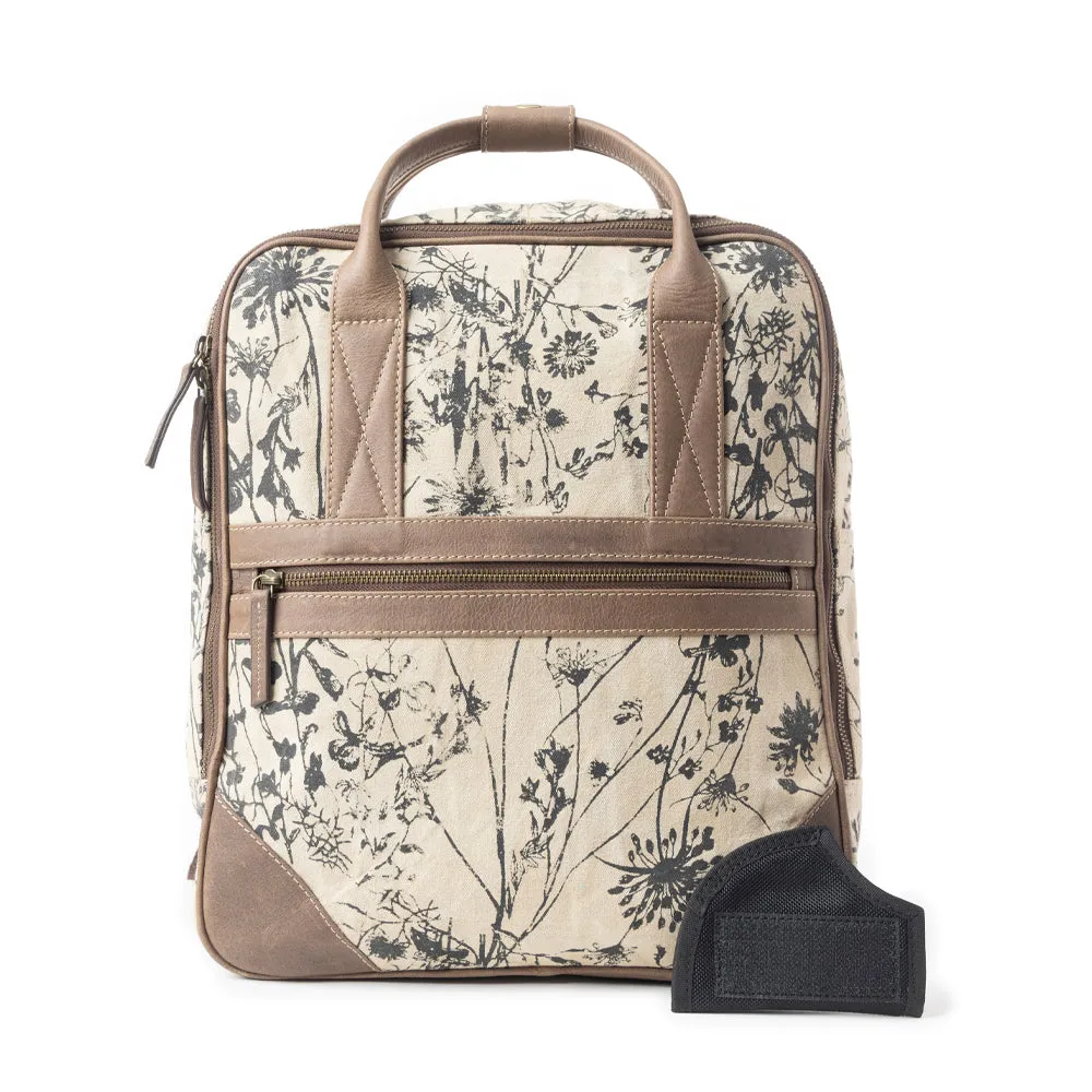 Grasslands Meadow Backpack In Green and Off White sold by Myra Bag product image thumbnail 4