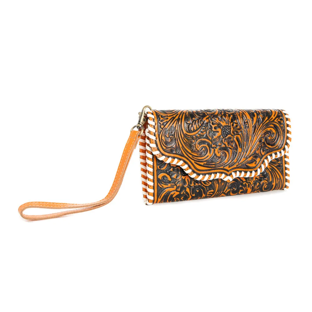 Desert Roses Wallet In Honey Bourbon sold by Myra Bag product image thumbnail 2