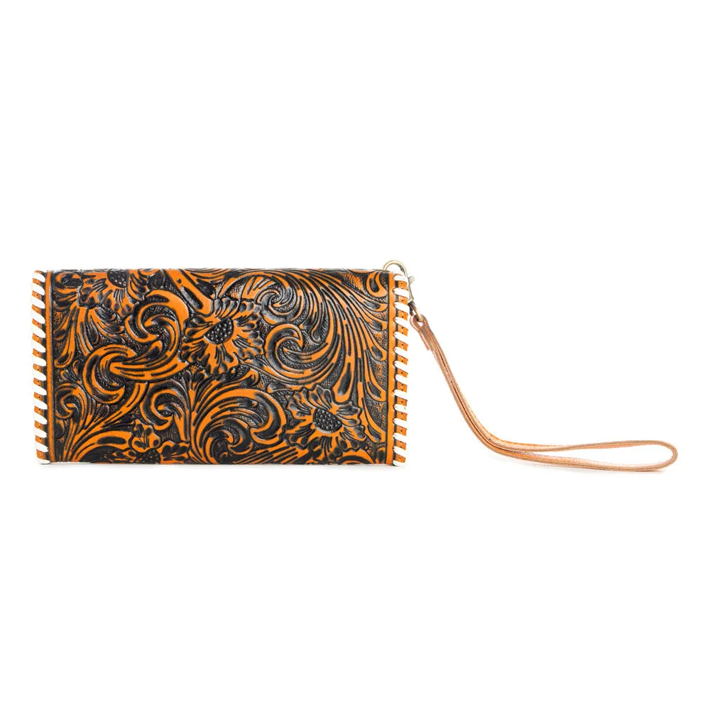 Desert Roses Wallet In Honey Bourbon sold by Myra Bag product image thumbnail 3