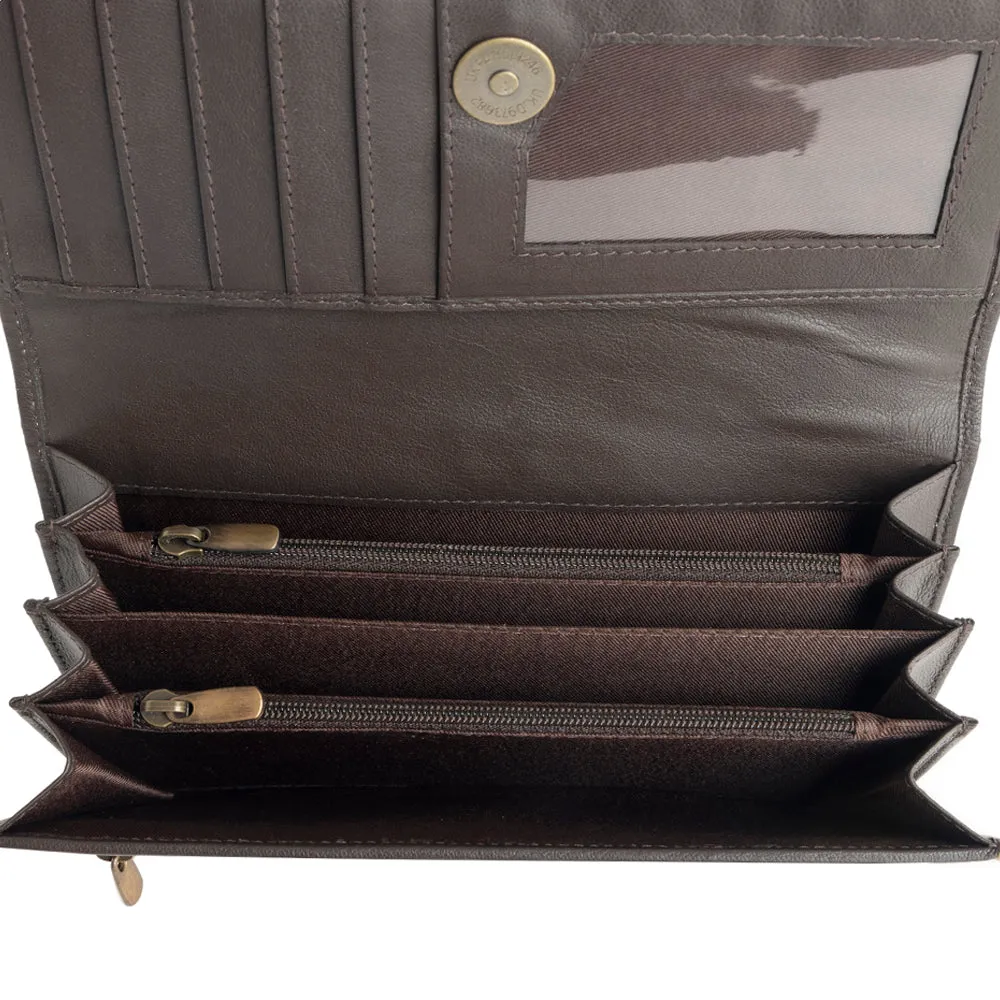 Danohue Peak Wallet in Crimson sold by Myra Bag product image thumbnail 4