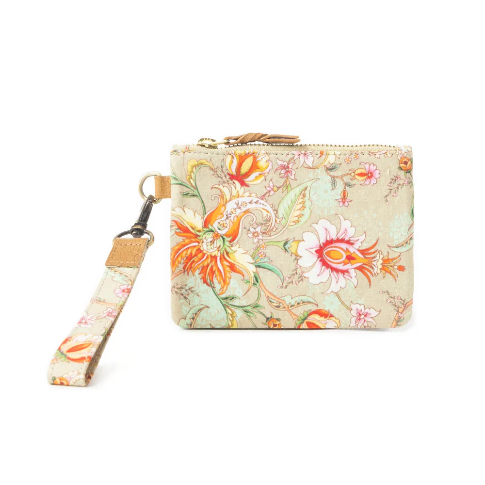 Serenity's Blooms Wallet In Beige sold by Myra Bag