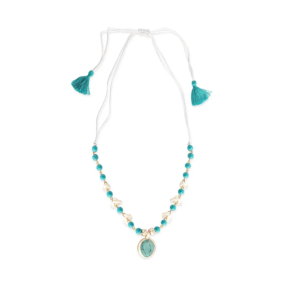 Mother of Pearl Pendant Necklace sold by Myra Bag product image thumbnail 2