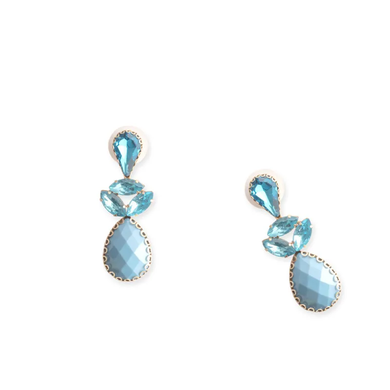 Bella in Blue Earrings sold by Myra Bag