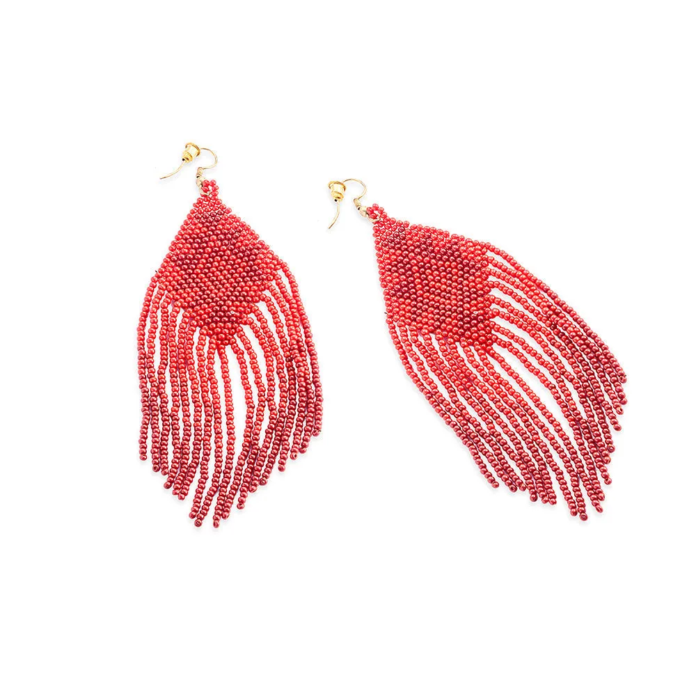 Draping Joy Beaded Earrings sold by Myra Bag