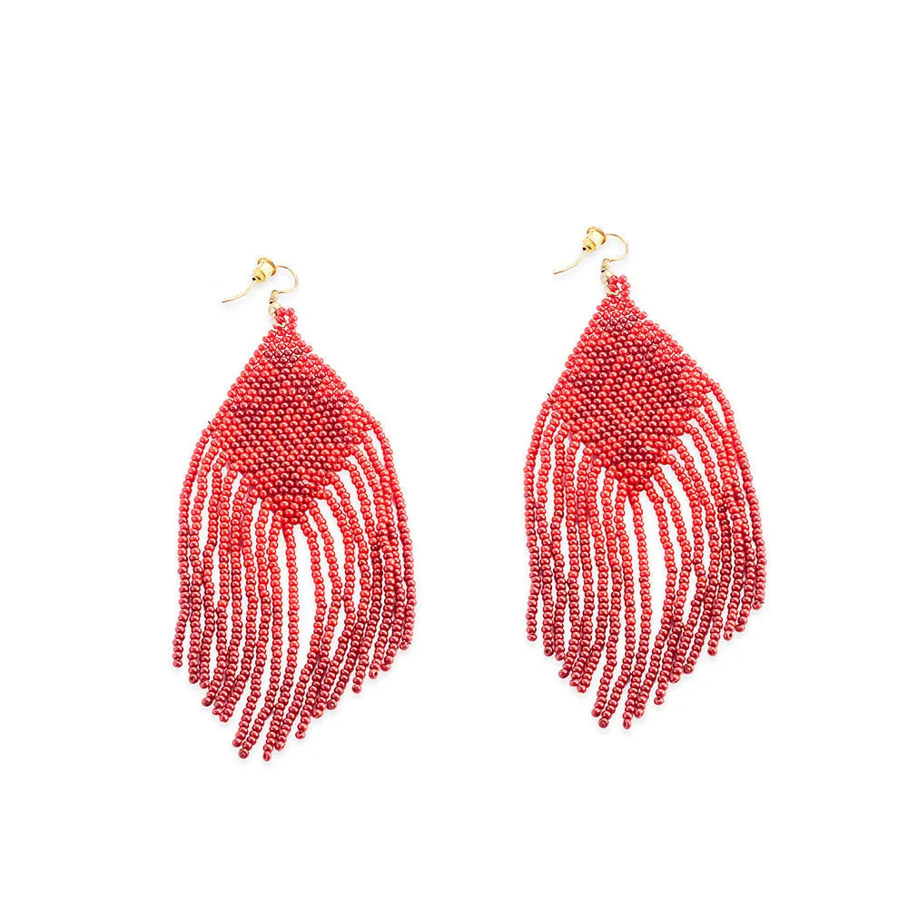 Draping Joy Beaded Earrings sold by Myra Bag product image thumbnail 2