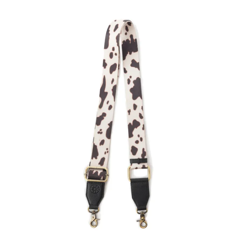 Prairie Sage Spotted Accessory Strap In Black and White sold by Myra Bag