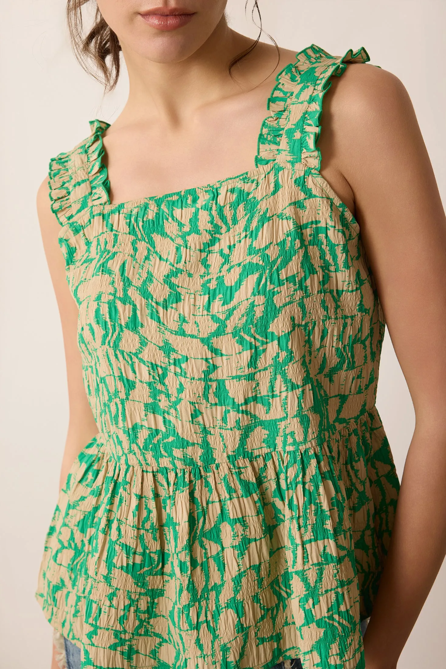 Amelia Top In Green sold by Myra Bag product image thumbnail 5